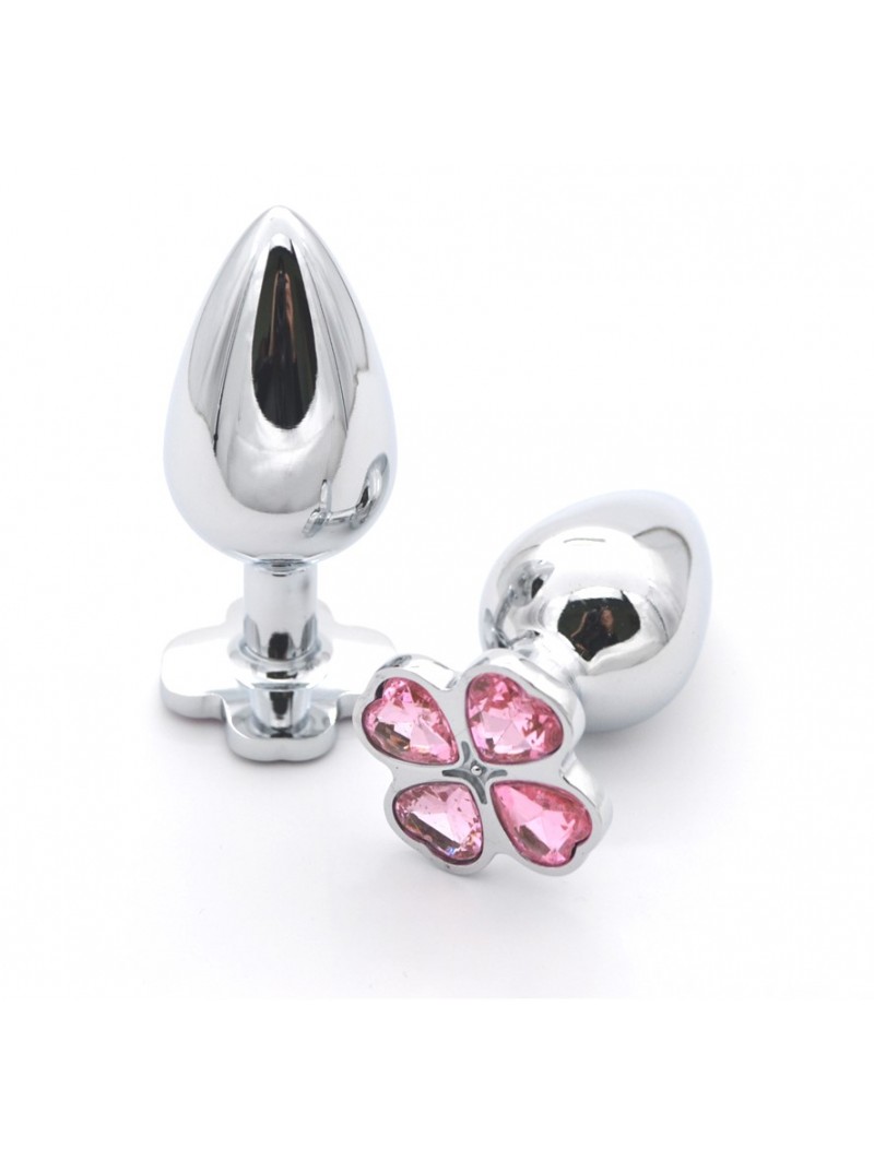 Plug Anal Bijou Trèfle Rose Achetez Plug Anal Bijou Rosebud