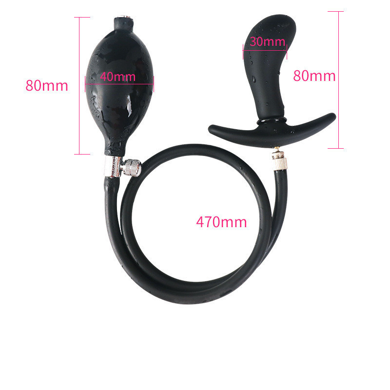 Plug Anal Gonflant Courbé Noir So Blandice Plug Anal Gonflable et