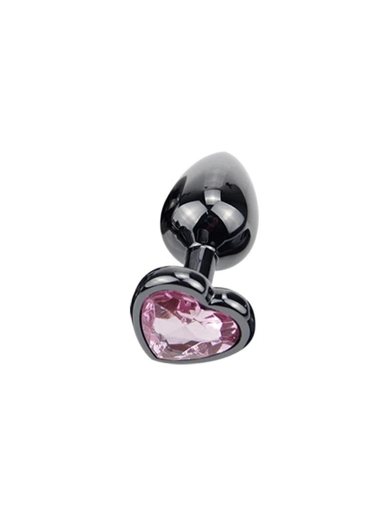 Plug Anal Diamant Coeur Rose Bijou Anal Box Coquine