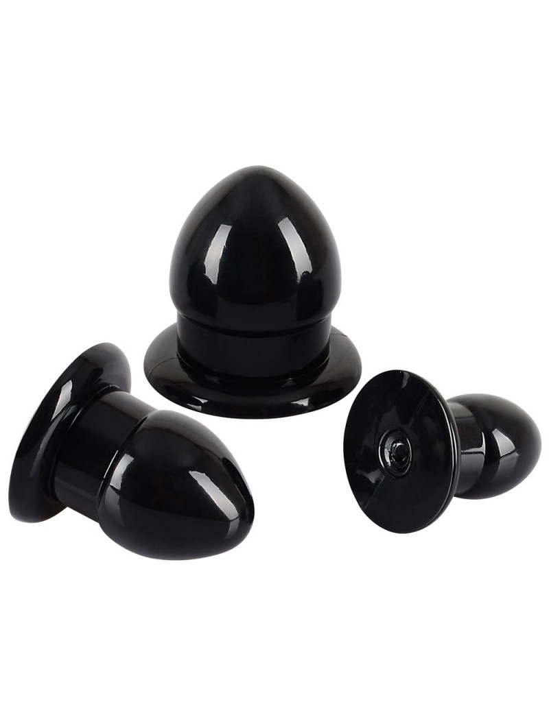 Kit De Plugs Anaux Noirs Large Choix De Plug Anal Boxcoquine