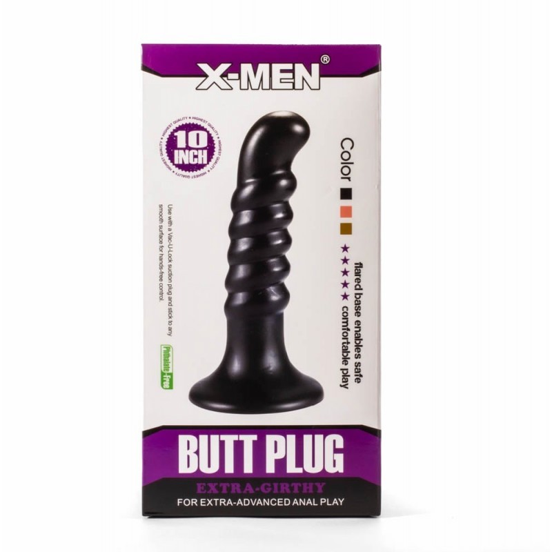 Plug Anal Noir Grande Ventouse Sextoy Anal Pas Cher Boxcoquine