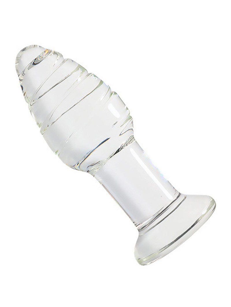 Plug Anal En Verre Epur Transparent Sextoy Verre Boxcoquine