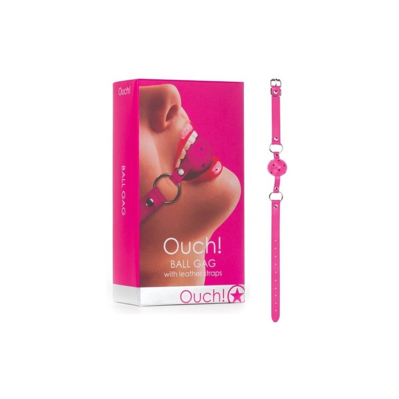 B Illon Boule En Cuir Rose Ouch Accessoires Bdsm Boxcoquine