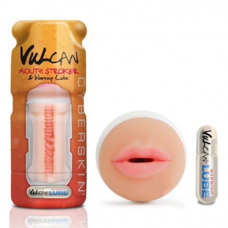 Masturbateur Chauffant CyberSkin Mouth Stroker Vulcan