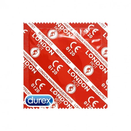 Préservatifs London Rot Durex Aromatisés Fraise x12