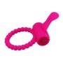Cockring Vibrant Tongue Perles Silicone