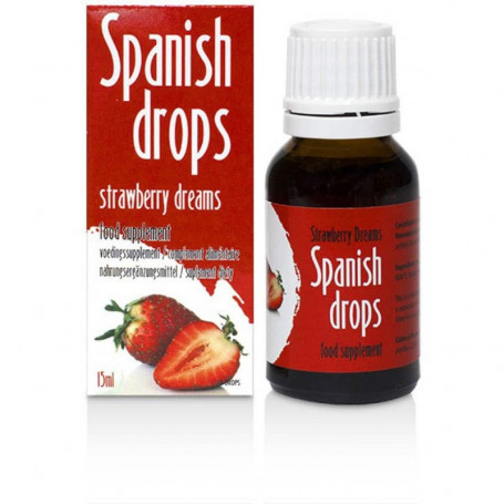 Stimulant Sexuel Mixte Spanish Drops à la Fraise