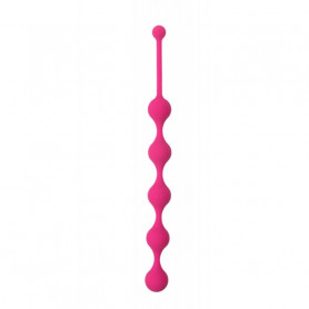 chapelet silicone rose 5 perles anales