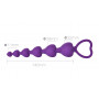Chapelet Anal Silicone Cœur de Plaisir