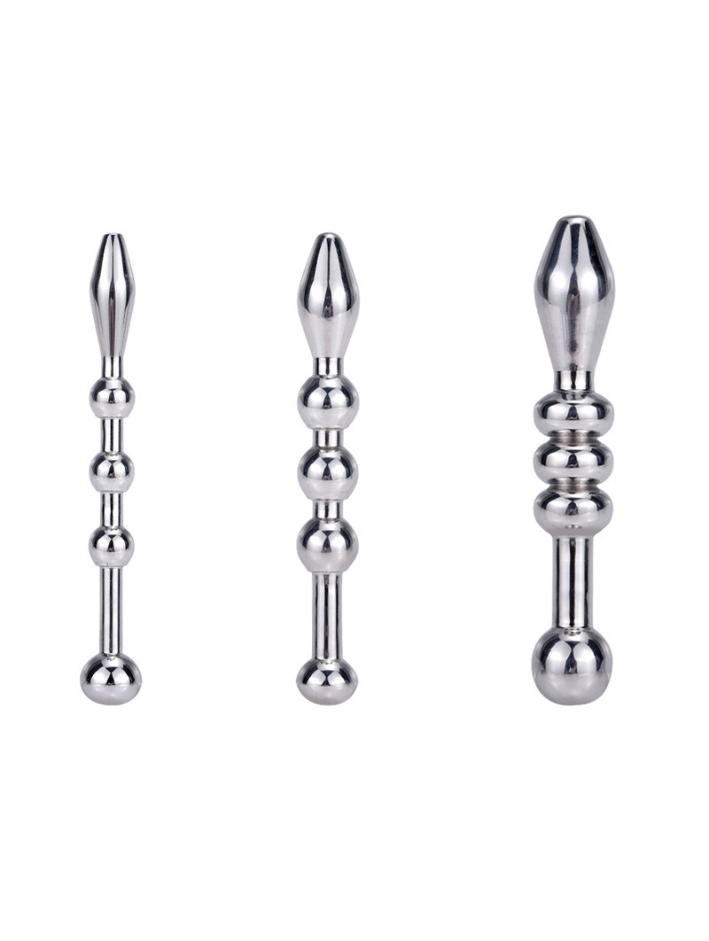 Anneau de pénis en métal pour hommes, 6 perles, anneau de sexe
