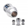 Plug Tunnel Anal Creux Silver Metal