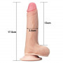 Gode Réaliste Ventouse 17.5x3.5 cm Sliding skin 7" Lovetoy