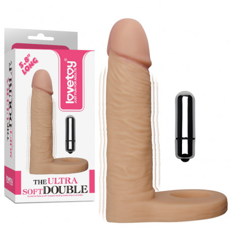 Cockring Vibrant Gode Double Pénétration 5.8" Lovetoy