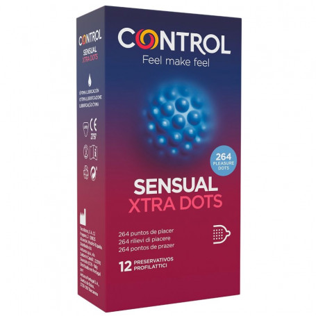 Préservatifs Sensual Xtra Dots Control x12