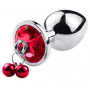 Plug Anal Clochette Diamant Rouge