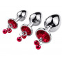 Plug Anal Clochette Diamant Rouge