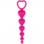 Chapelet Anal Silicone Cœur de Plaisir