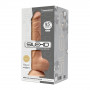 Gode Ventouse Réaliste Thermoréactif 24x4.5cm 9.5" Model 3 SilexD