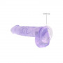 Gode avec Testicules Jelly Crystal Realrock 15x3cm