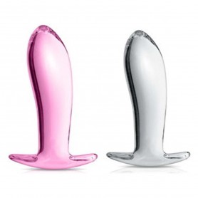 Plug Anal Verre Arrêt Ancre Glossy