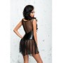 Robe Tulle Noir avec Serre Taille Sexy en Wetlook