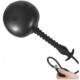 Plug Anal Gonflable Extensible Noir