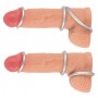 Lot de 3 Anneaux Péniens Silicone Métallique