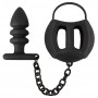 Cage à Testicules avec Plug Anal Black Velvets