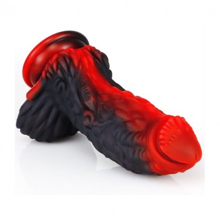 Gode Dragon Ventouse Rouge & Noir