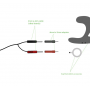 Adaptateur Electro 4mm vers 2mm Electrastim