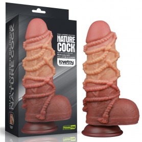 Gode XXL Double Peau Nature Cock 9.5"