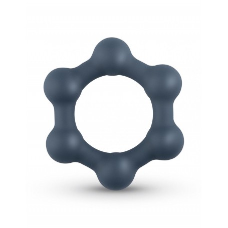 Cockring Hexagon avec Boules Acier