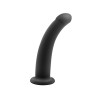 Gode Noir Ventouse Silicone Lisse