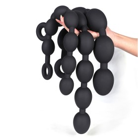 Chapelet Anal Silicone Perles Moelleuses