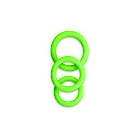 Lot de 3 Cockrings Phosphorescent ouc glow in the dark