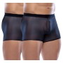 Boxer Homme Transparent Bleu X2