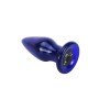 Plug Anal Verre Vibrant Bleu Toyjoy