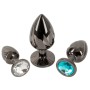 Coffret Plug Bijou Anal Métal Diamonds Anos