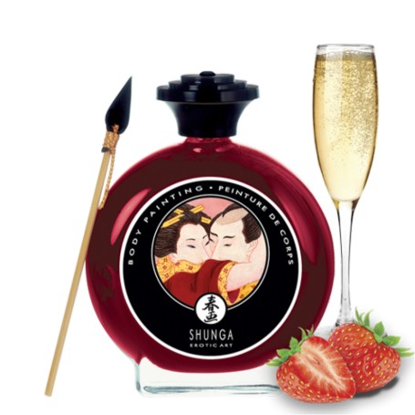 Peinture corporelle Shunga Fraise