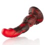 Gode Dragon Ares 17x5cm Rouge et Noir