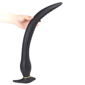 Plug Anal Gonflable Long Silicone Noir