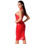 Robe Rouge Mi-Longue Orgia Libertin F354