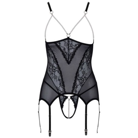 Guêpière Seins Nus et String Ouvert Cottelli Lingerie