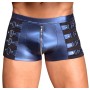 Boxer Homme Effet Cuir Bleu Métallique Nek