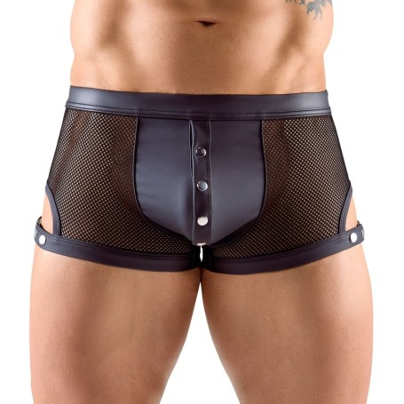 Boxer Homme Sexy Résille Noire