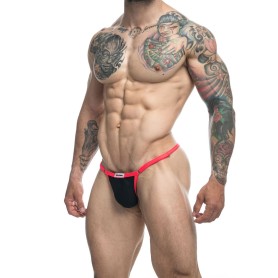 String Bikini Noir et Rose Justin+Simon