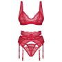 Ensemble Lingerie Sexy Rouge Cupide Obsessive