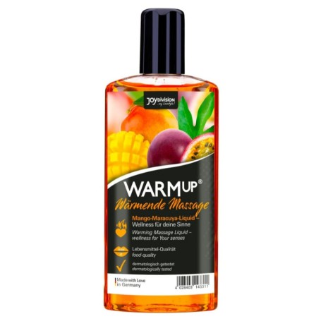 Huile de Massage Chauffante et comestible arôme Mangue WarmUp