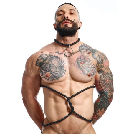 Cock Ring Rope Noire DNGEON