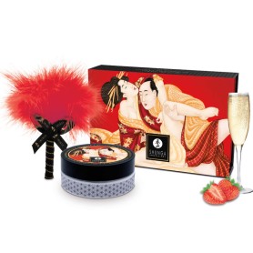 Kit de Poudre Corporelle Comestible à la Fraise Shunga
